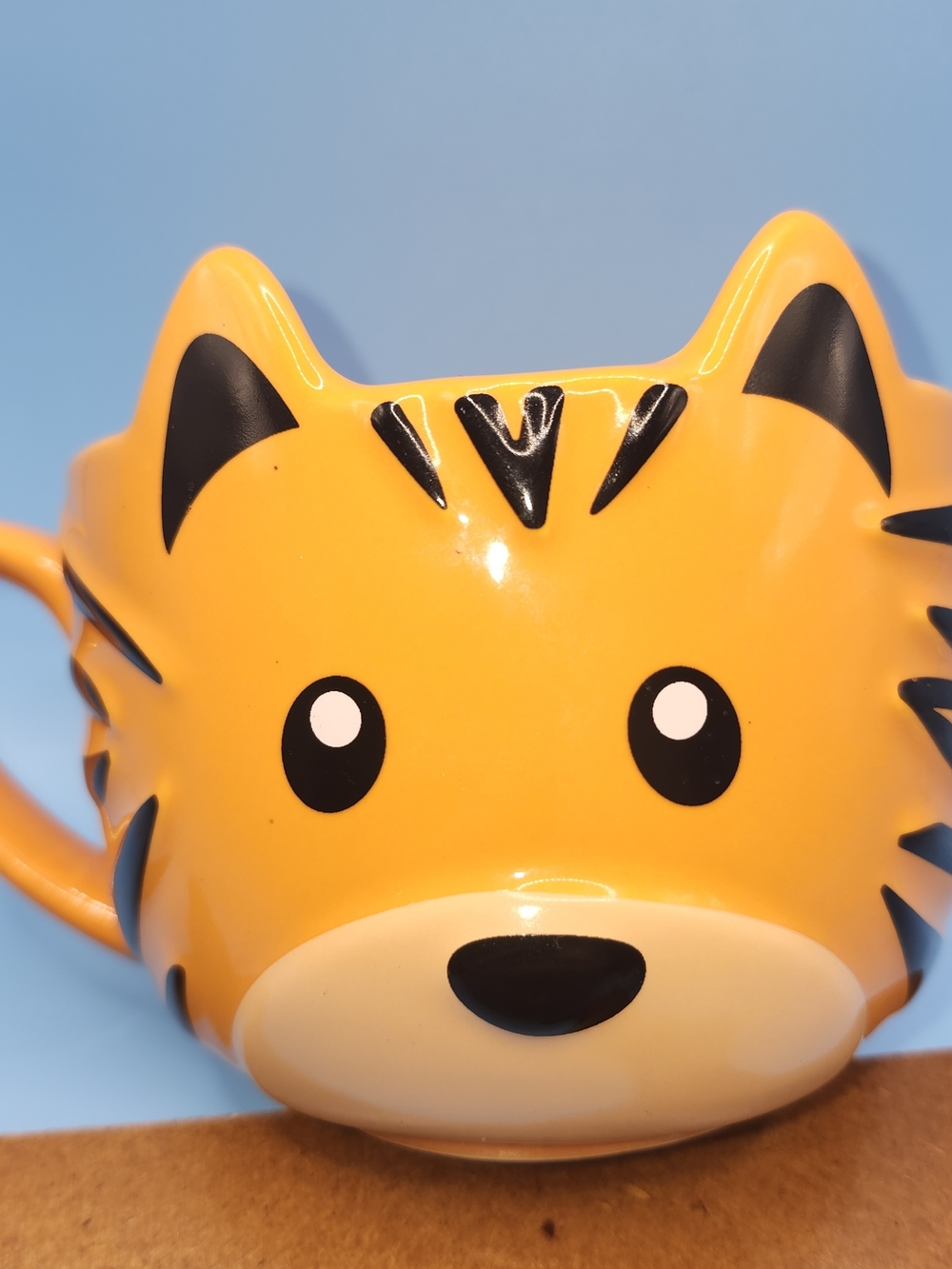 Puckator Adoramals Tiger Head Ceramic Shaped Mug Cute Animal Novelty Coffee Cup